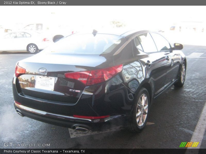 Ebony Black / Gray 2012 Kia Optima EX