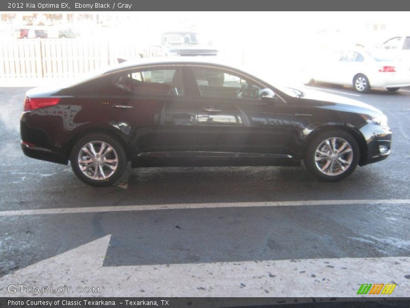 Ebony Black / Gray 2012 Kia Optima EX