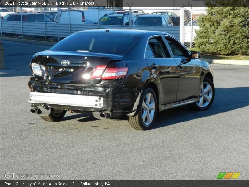 Black / Dark Charcoal 2011 Toyota Camry SE V6