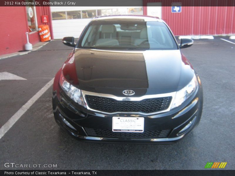 Ebony Black / Gray 2012 Kia Optima EX