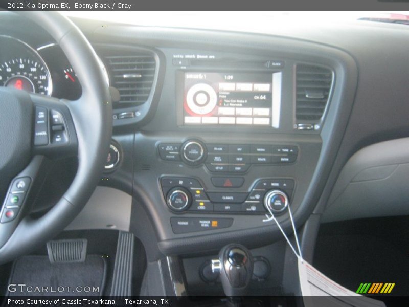 Ebony Black / Gray 2012 Kia Optima EX