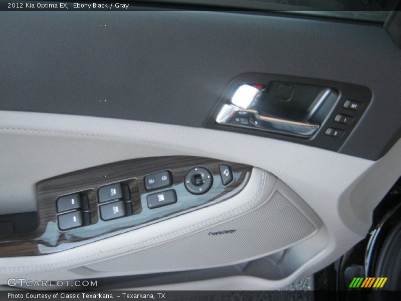 Ebony Black / Gray 2012 Kia Optima EX