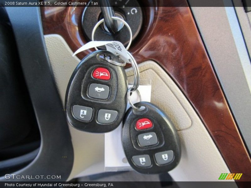 Golden Cashmere / Tan 2008 Saturn Aura XE 3.5