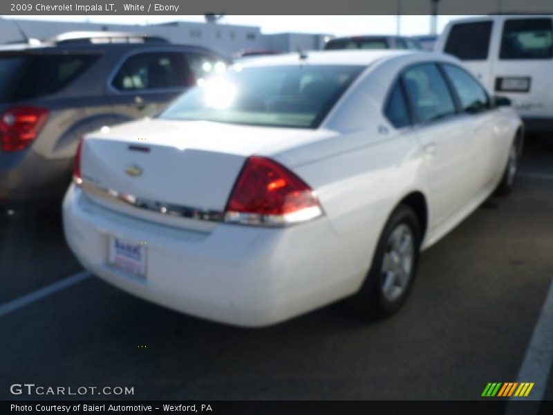 White / Ebony 2009 Chevrolet Impala LT