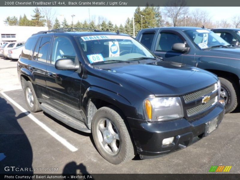 Black Granite Metallic / Light Gray 2008 Chevrolet TrailBlazer LT 4x4