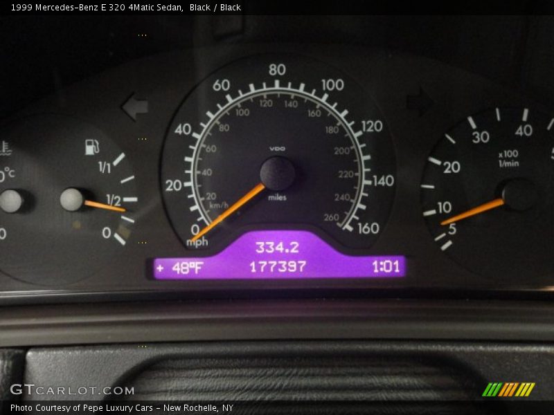Black / Black 1999 Mercedes-Benz E 320 4Matic Sedan