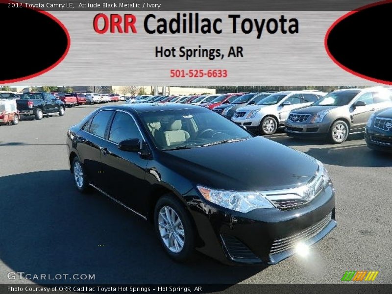 Attitude Black Metallic / Ivory 2012 Toyota Camry LE