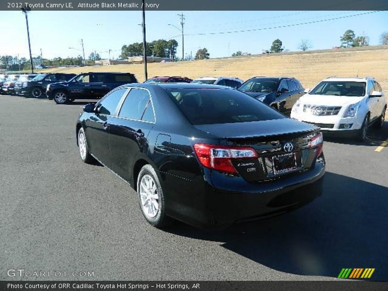 Attitude Black Metallic / Ivory 2012 Toyota Camry LE