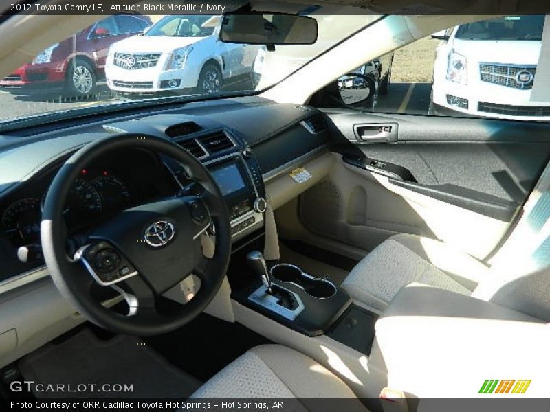 Attitude Black Metallic / Ivory 2012 Toyota Camry LE