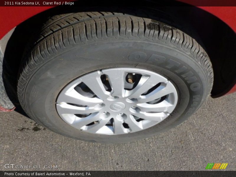 Claret Red / Beige 2011 Kia Sedona LX