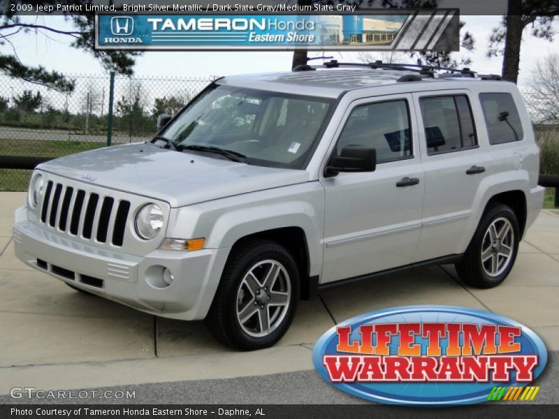 Bright Silver Metallic / Dark Slate Gray/Medium Slate Gray 2009 Jeep Patriot Limited