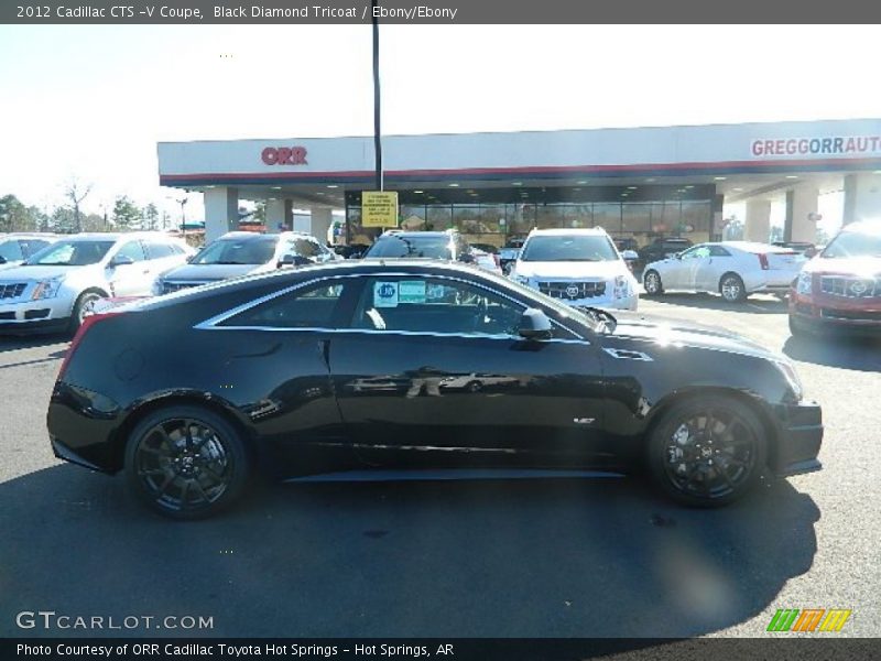 Black Diamond Tricoat / Ebony/Ebony 2012 Cadillac CTS -V Coupe