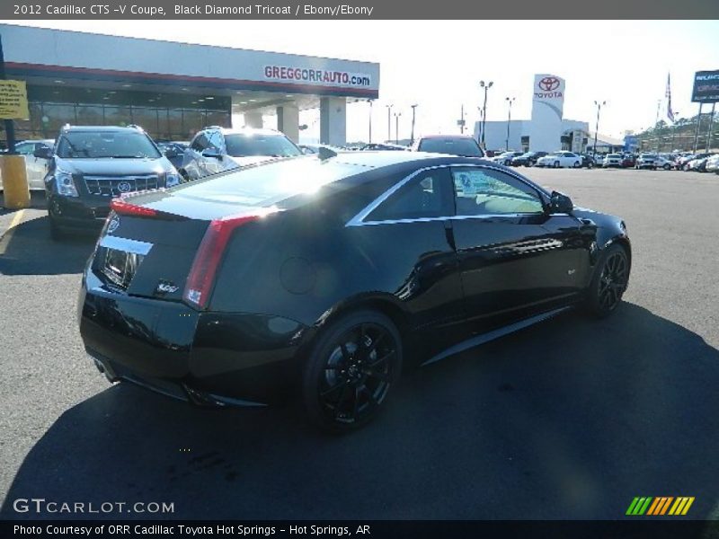 Black Diamond Tricoat / Ebony/Ebony 2012 Cadillac CTS -V Coupe