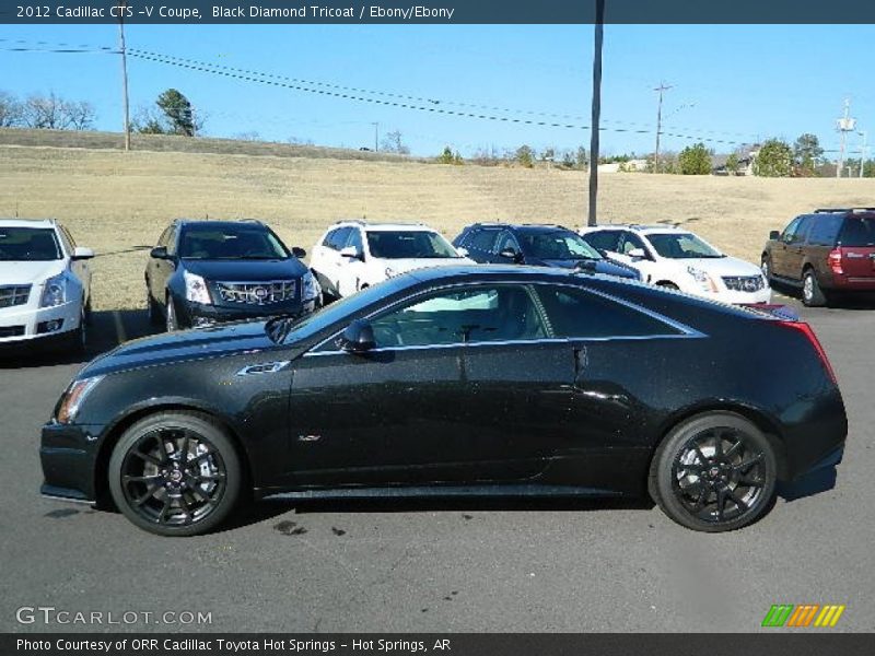 Black Diamond Tricoat / Ebony/Ebony 2012 Cadillac CTS -V Coupe