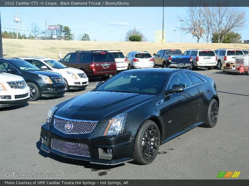 Black Diamond Tricoat / Ebony/Ebony 2012 Cadillac CTS -V Coupe