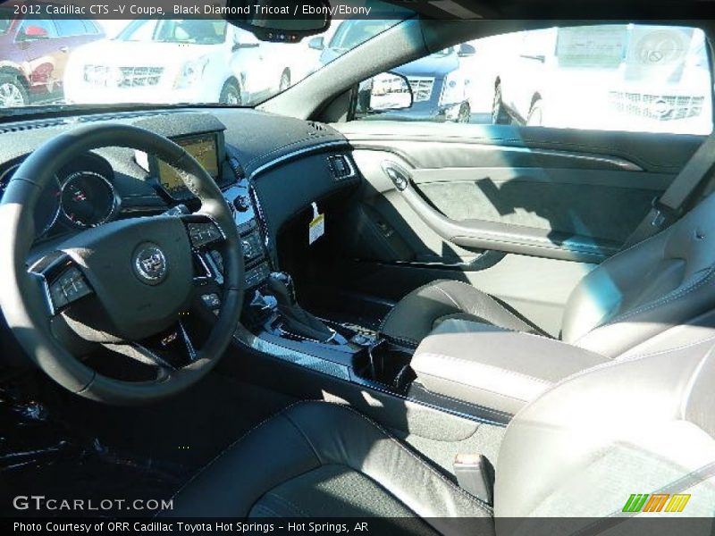 Black Diamond Tricoat / Ebony/Ebony 2012 Cadillac CTS -V Coupe