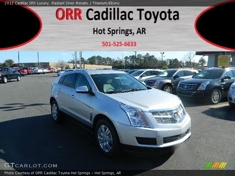 Radiant Silver Metallic / Titanium/Ebony 2012 Cadillac SRX Luxury