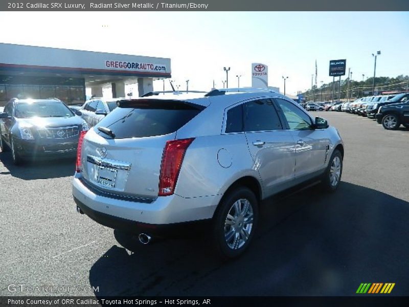 Radiant Silver Metallic / Titanium/Ebony 2012 Cadillac SRX Luxury