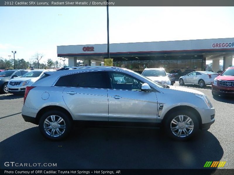 Radiant Silver Metallic / Ebony/Ebony 2012 Cadillac SRX Luxury
