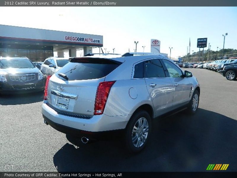 Radiant Silver Metallic / Ebony/Ebony 2012 Cadillac SRX Luxury