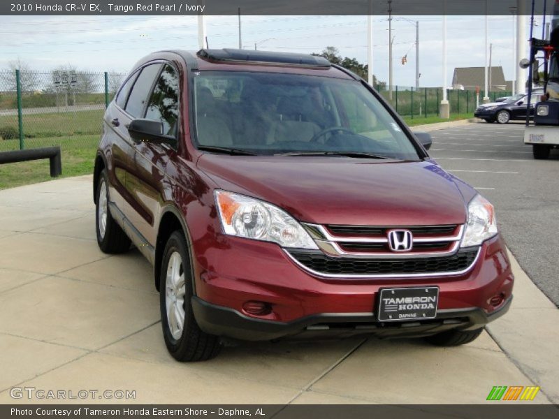 Tango Red Pearl / Ivory 2010 Honda CR-V EX