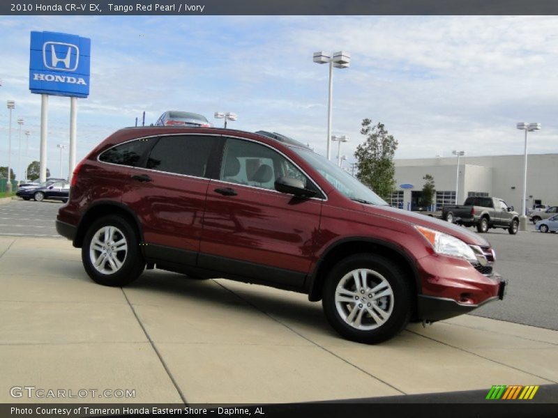 Tango Red Pearl / Ivory 2010 Honda CR-V EX