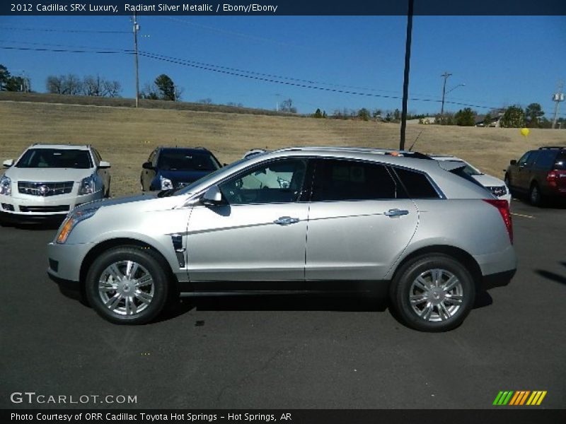 Radiant Silver Metallic / Ebony/Ebony 2012 Cadillac SRX Luxury