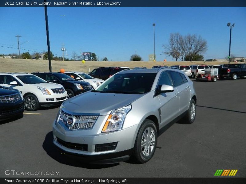Radiant Silver Metallic / Ebony/Ebony 2012 Cadillac SRX Luxury