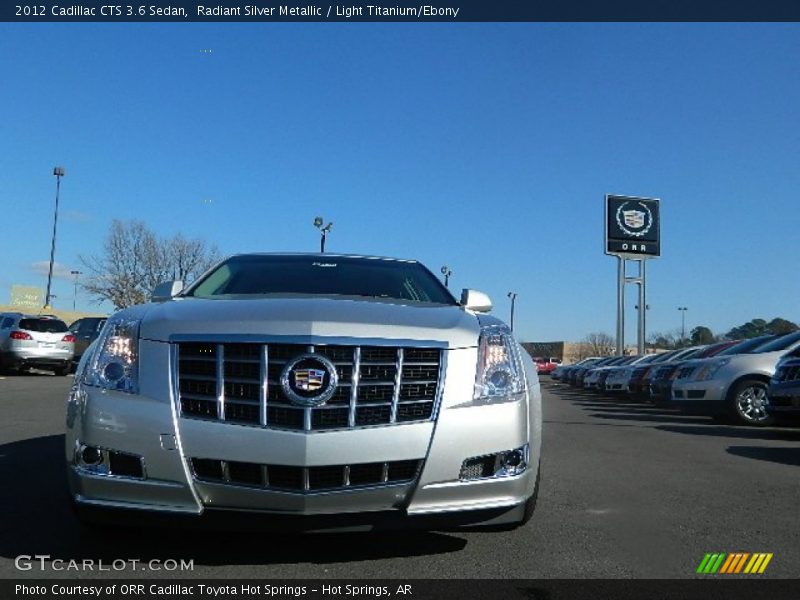 Radiant Silver Metallic / Light Titanium/Ebony 2012 Cadillac CTS 3.6 Sedan