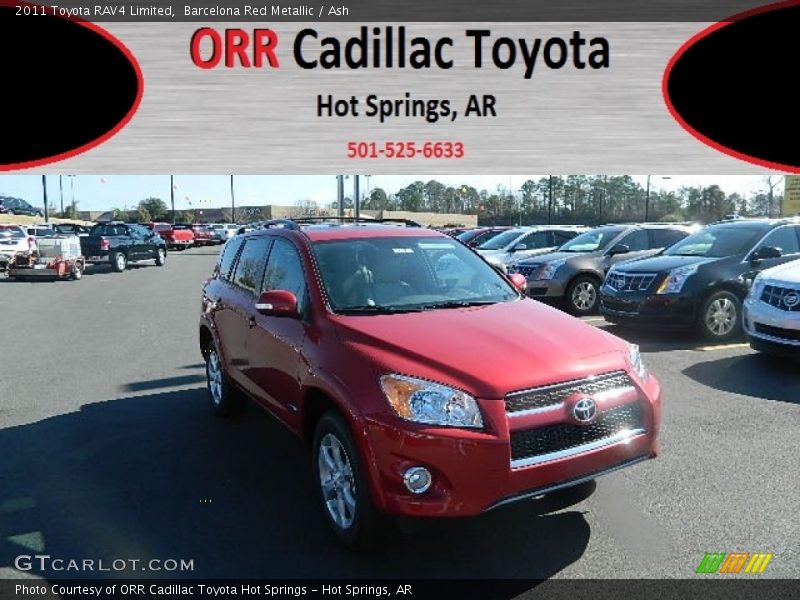 Barcelona Red Metallic / Ash 2011 Toyota RAV4 Limited