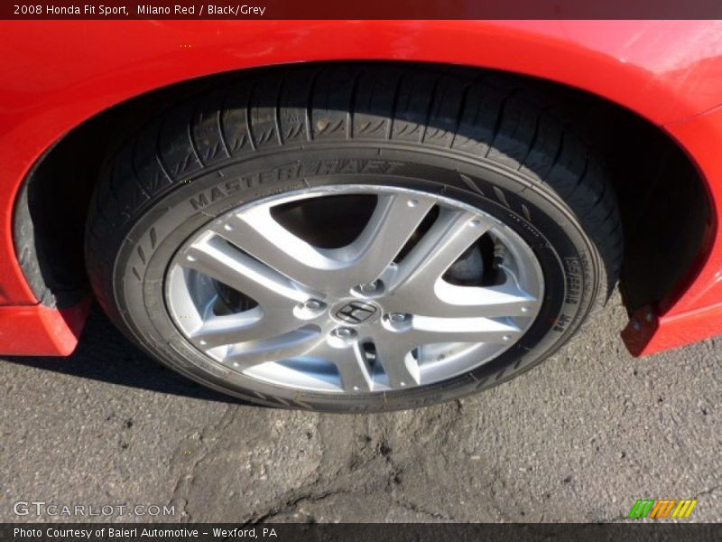 Milano Red / Black/Grey 2008 Honda Fit Sport