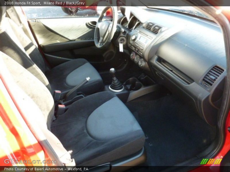 Milano Red / Black/Grey 2008 Honda Fit Sport