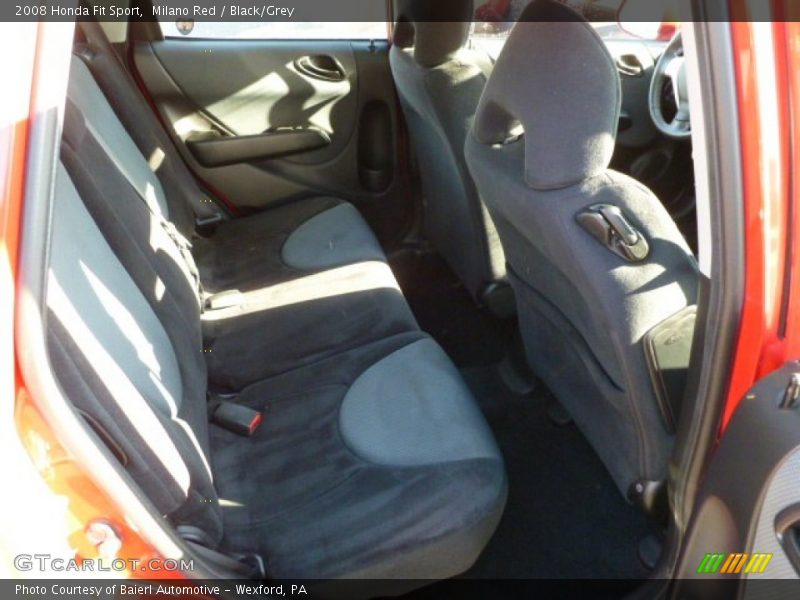 Milano Red / Black/Grey 2008 Honda Fit Sport