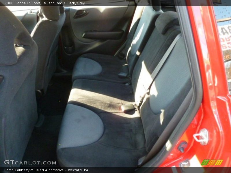 Milano Red / Black/Grey 2008 Honda Fit Sport