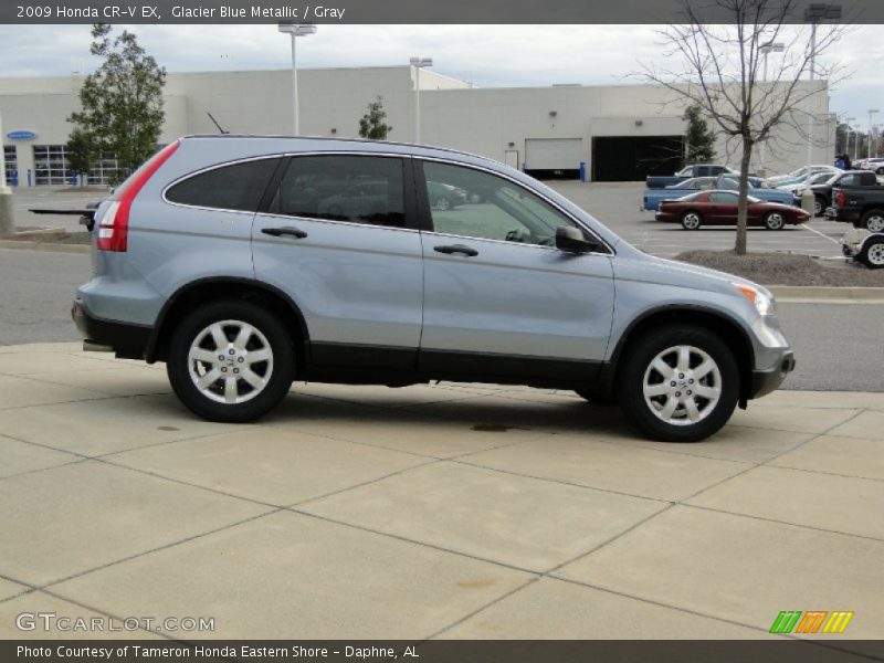 Glacier Blue Metallic / Gray 2009 Honda CR-V EX