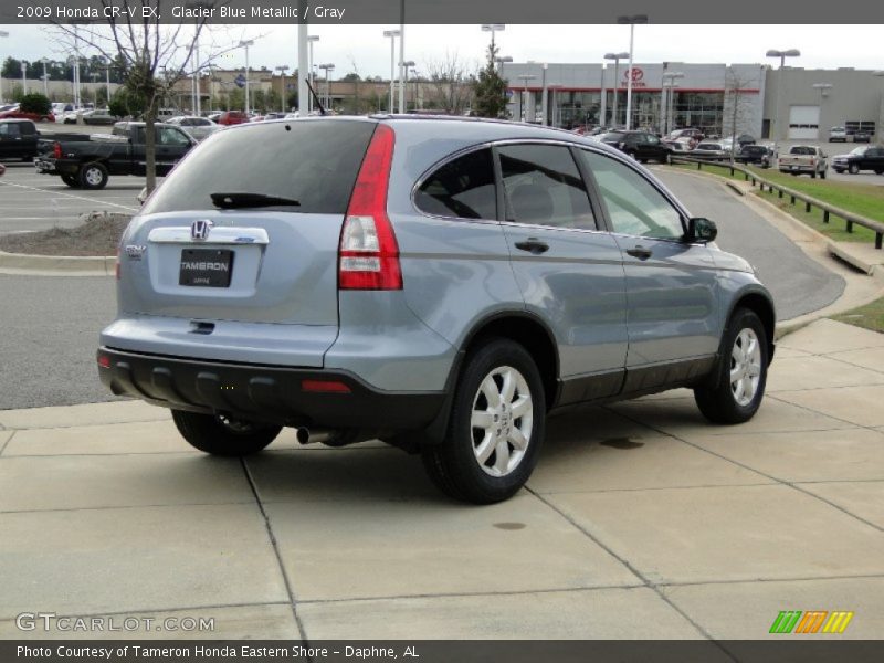 Glacier Blue Metallic / Gray 2009 Honda CR-V EX