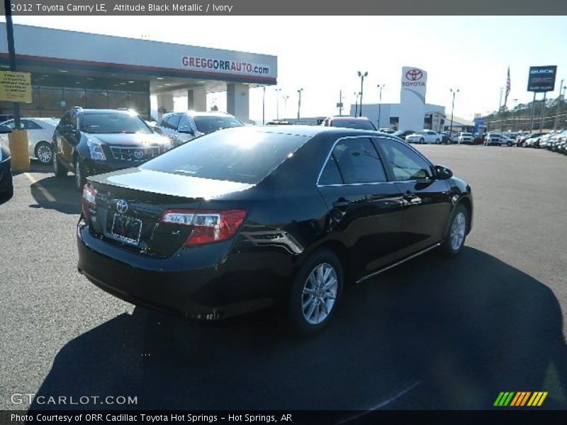 Attitude Black Metallic / Ivory 2012 Toyota Camry LE