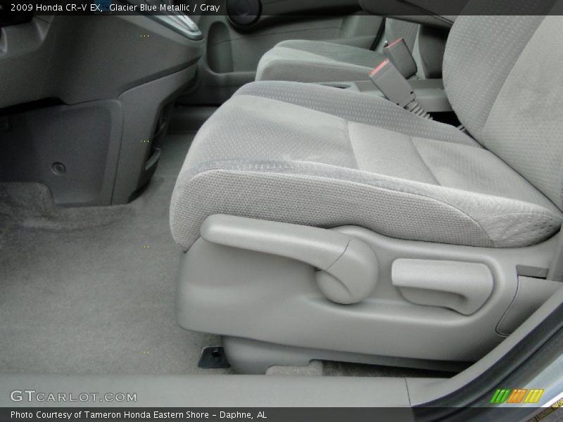 Glacier Blue Metallic / Gray 2009 Honda CR-V EX