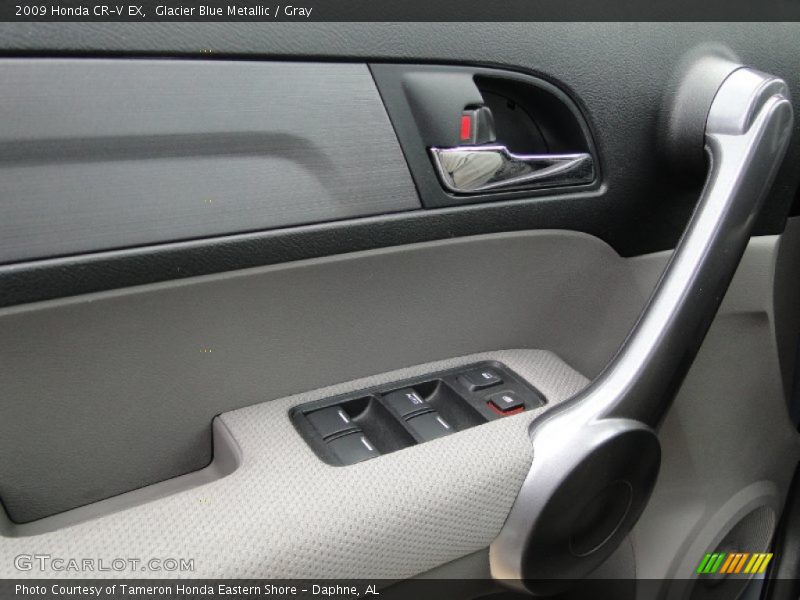 Glacier Blue Metallic / Gray 2009 Honda CR-V EX
