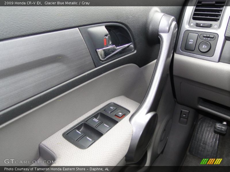 Glacier Blue Metallic / Gray 2009 Honda CR-V EX