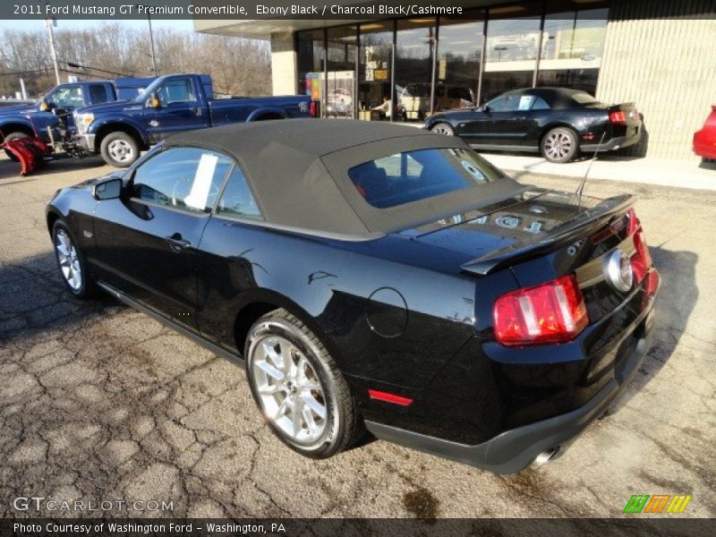 Ebony Black / Charcoal Black/Cashmere 2011 Ford Mustang GT Premium Convertible