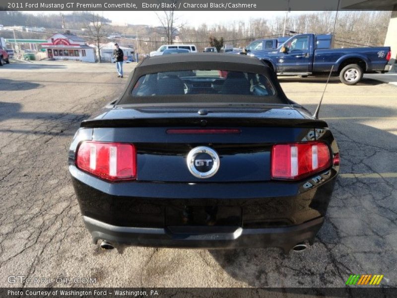 Ebony Black / Charcoal Black/Cashmere 2011 Ford Mustang GT Premium Convertible