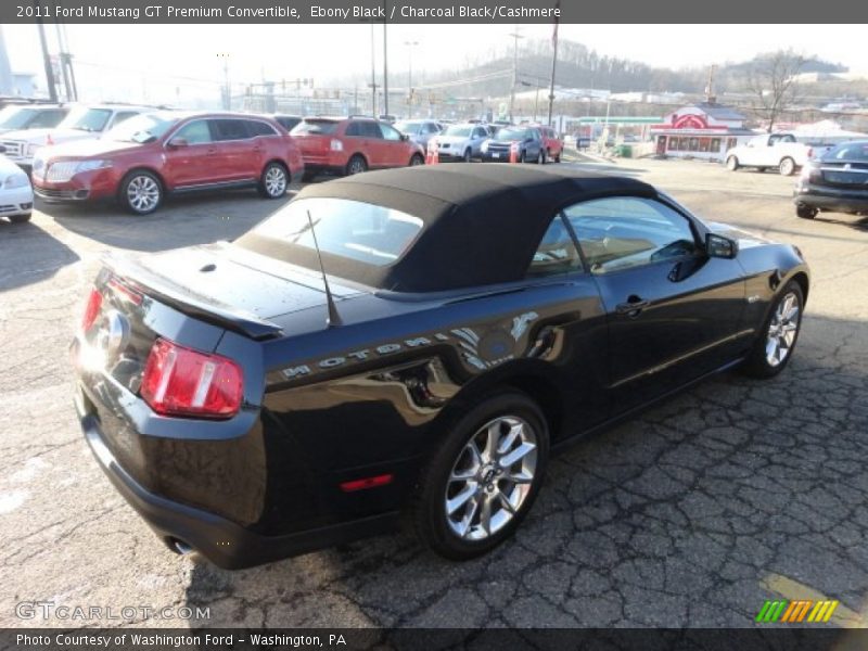 Ebony Black / Charcoal Black/Cashmere 2011 Ford Mustang GT Premium Convertible