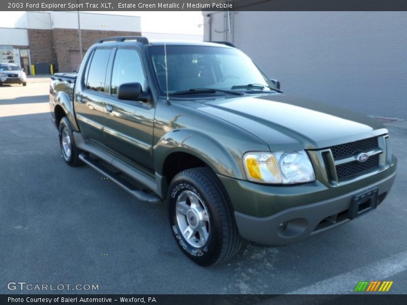 Estate Green Metallic / Medium Pebble 2003 Ford Explorer Sport Trac XLT