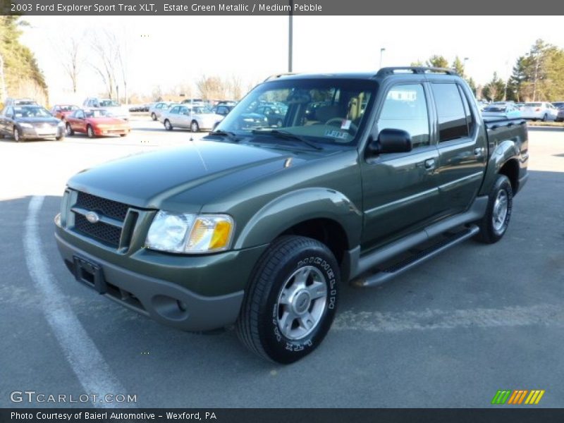 Estate Green Metallic / Medium Pebble 2003 Ford Explorer Sport Trac XLT