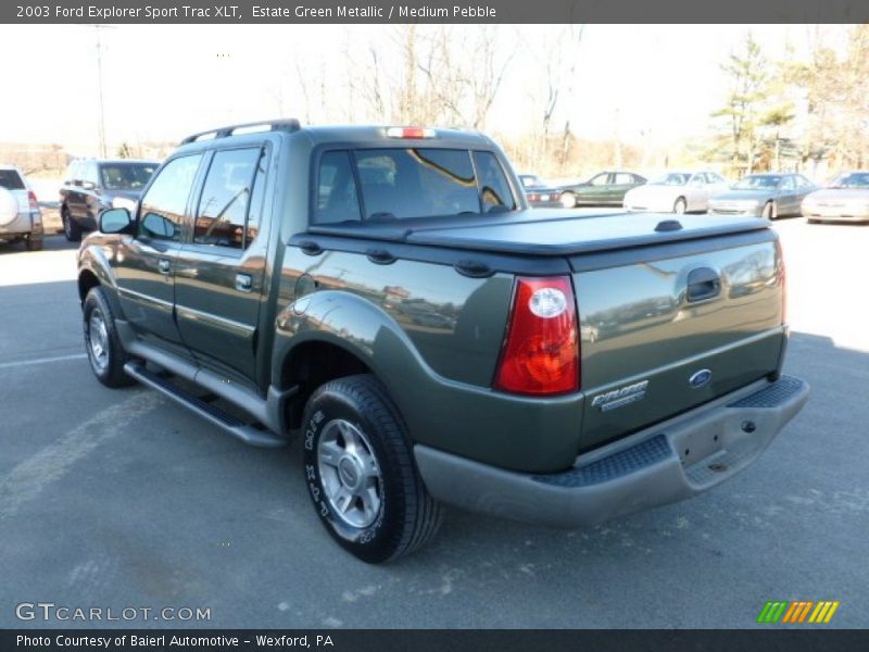 Estate Green Metallic / Medium Pebble 2003 Ford Explorer Sport Trac XLT