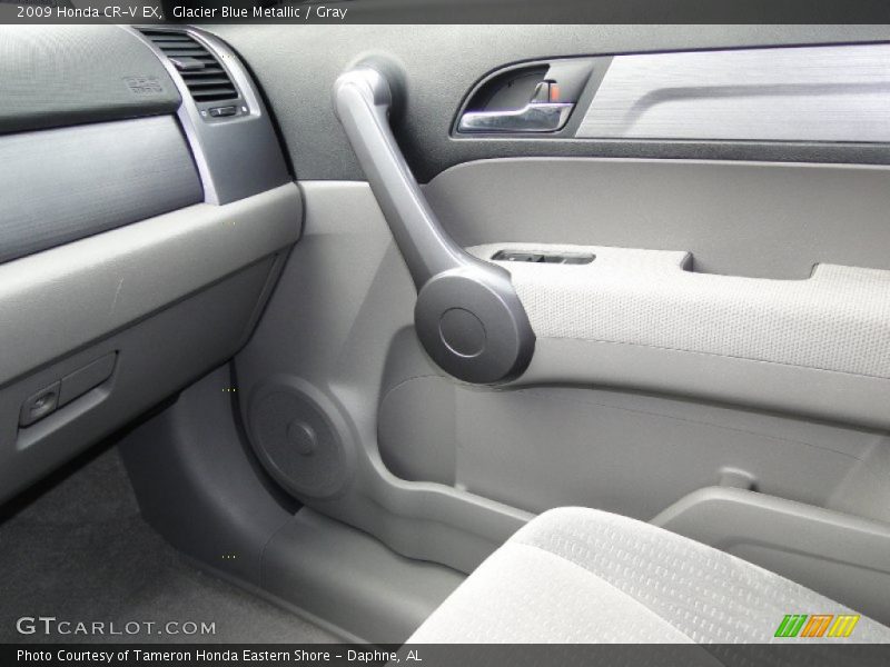 Glacier Blue Metallic / Gray 2009 Honda CR-V EX