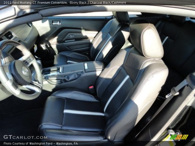 Ebony Black / Charcoal Black/Cashmere 2011 Ford Mustang GT Premium Convertible