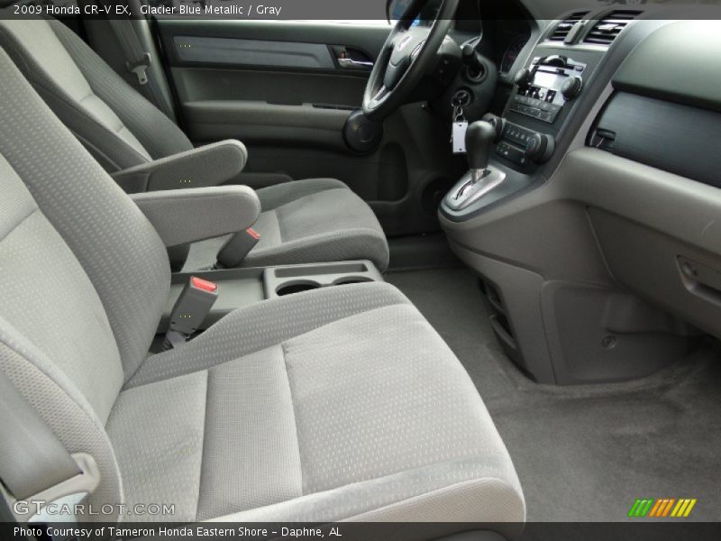 Glacier Blue Metallic / Gray 2009 Honda CR-V EX
