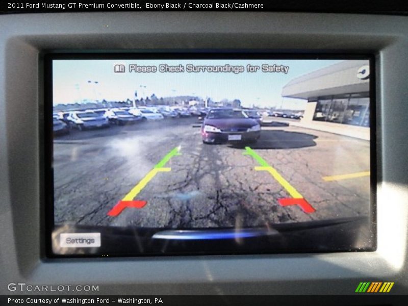 Ebony Black / Charcoal Black/Cashmere 2011 Ford Mustang GT Premium Convertible